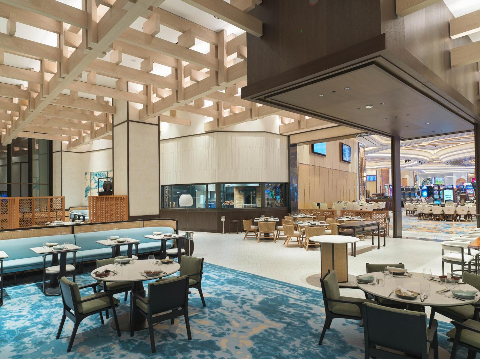 City Of Dreams Mediterranean - Integrated Resort, Casino & Entertainment Limassol Kültér fotó The interior of the dining room at the MGM Resorts in National Harbor, Maryland